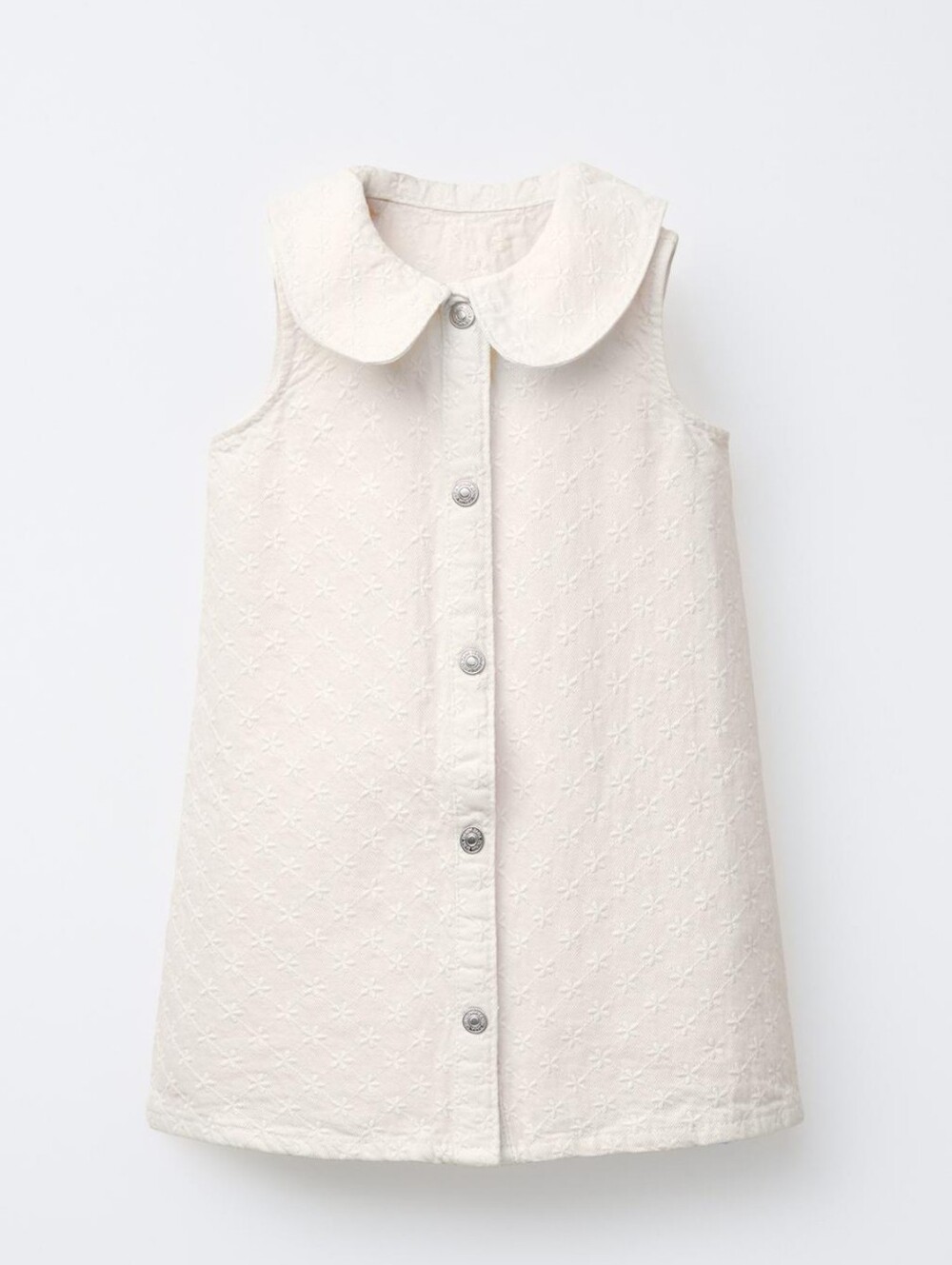 Zara Embroidered Floral Twill Dress ( size 6 years old )